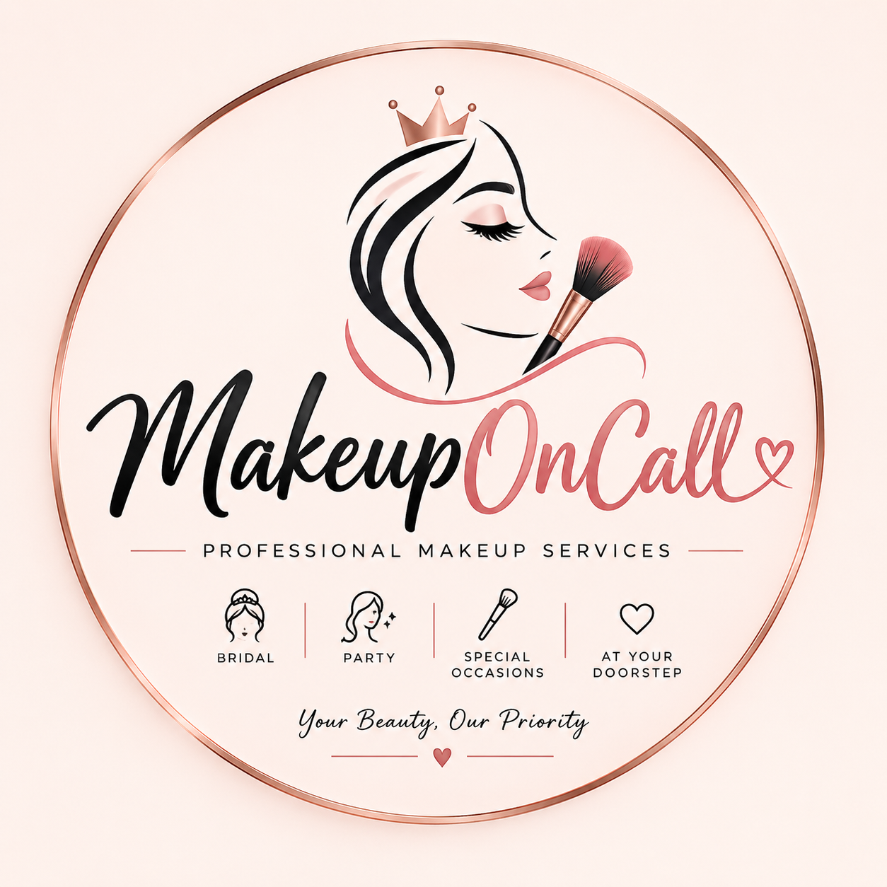 Makeup on Call logo